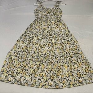 Sanctuary Yellow and Black Floral Maxi Dress
